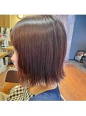 外ハネボブ×ピンクブラウン