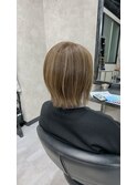 【ベージュ系ハイライトカラー】札幌美容室