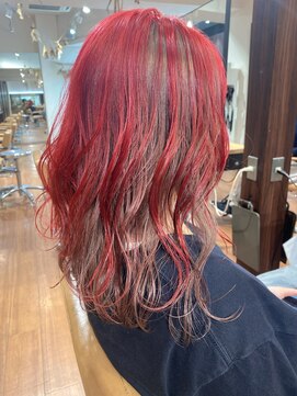 ジャム(Jam) アンブレラカラーでお洒落に×レッド&ミルクティー★中村大輔