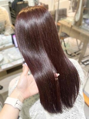 【縮毛矯正+リンケージTr￥17000】髪質改善・酸性ストレート☆ナチュラルなストレートヘアに。【池袋】