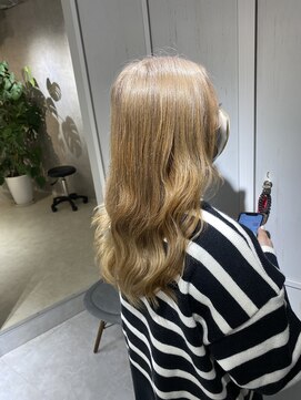 ソワン ドゥ ブレス エルネ 立花店(soin de brace elne) ベージュ/ダブルカラー/ケアブリーチ/透明感/u-24