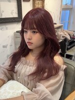 ジーニー 千葉(GENiE) くびれ韓国ヘア/顔周り/チェリーピンク【佐藤詩門】