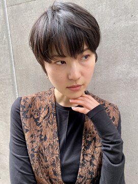 ハルキ ミナト ジャパン オオサカ(HARUKI MINATO japan OSAKA) 20代30代大人可愛い小顔ボブ前下がりショートハイライト