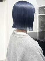 ココ 原宿(KOKO)&nbsp;ネイビー黒髪 小顔 クラゲヘアー オリーブグレー ココアベージュ