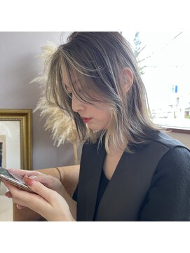 エムサロン(emu salon) ミディアムヘアー＋フェイスフレーミングカラー