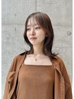 カケル(×.)&nbsp;くびれヘア/マロンブラウン/シースルーバング