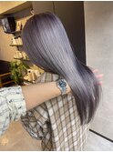 シルバーグレージュ！ハイライト、バレイヤージュ