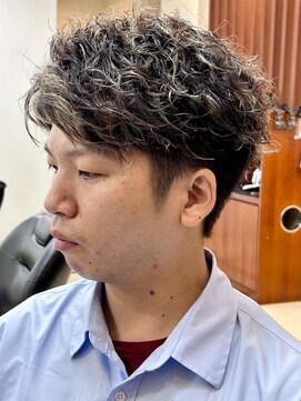 クレス 戸田店 メンズ店(CLESC) スパイラルパーマ×ブリーチメッシュ