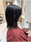 切りっぱなしボブ