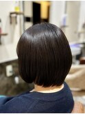小顔ボブ/髪質改善システムトリートメント/縮毛矯正［船橋駅］