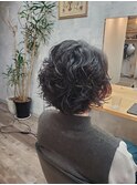くるくるアシメパーマ