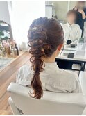 編み下ろしポニー