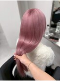 13419ブリーチ＆ダブルカラー韓国レイヤーラベンダーピンク