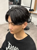 センターパートニュアンスパーマ韓国カルマパーマコンマヘア