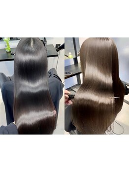 マンツーマン施術で、お客様の髪質に合わせた施術が可能◎髪のダメージを最小限に抑え、理想のサラ艶髪へ☆