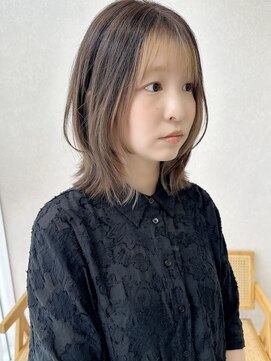 トレヘアー 京都 烏丸(tRe hair) くびれレイヤー ウルフカット インナーカラー