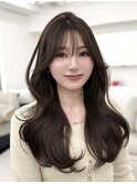 韓国スタイル/ナチュラルくびれヘア_くびれ巻き_レイヤーカット