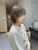 サンド 池袋 2nd(sand)&nbsp;まとまるボブ/オリーブベージュ/ブリーチカラー