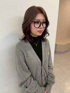 エトレ(etore) 透明感ミルクティーアッシュベージュ/ミディアム/レイヤーカット