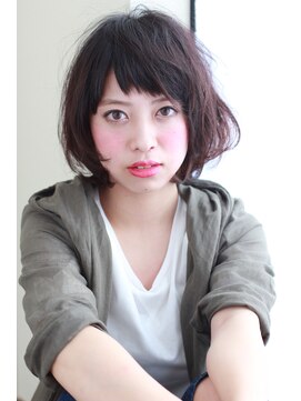 リッシュ(Hair&Eyelash Riche) ショートバングスタイル☆眉上バング/アシメ/ひし形シルエット