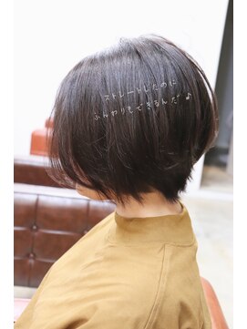 ショートオンリーサロントス(short only salon TOSS) ナチュラル髪質改善ストレートコロコロショートボブ