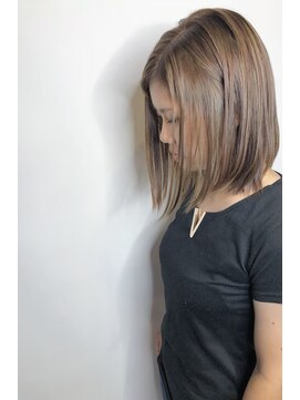 フロート 小阪店(float) シアーベージュ_ココアブラウン,フリンジウェーブ