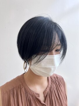 レオ 幸手(Leo) 20代30代40代小顔ハンサムショートアッシュブルーブラック