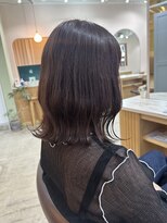 キュオンシア(CUEON. ciea)&nbsp;切りっぱなし×ラベンダーブラウン