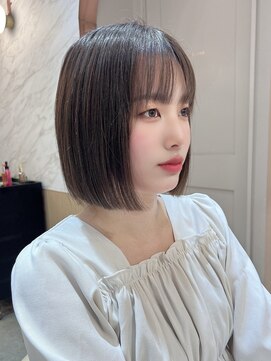 ロンド エスポワール 錦糸町(Lond espoir) ◯切りっぱなしボブ美髪エアリーロングピンクブラウン顎下ボブ