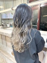 ヲタク(wotaku.)&nbsp;グラデーションカラーバレイヤージュデザインカラーブリーチ