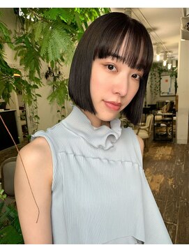 スクレ(s:;cre) 【ミニボブ×ネイビーブルー】