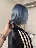 【木原】ペールブルーアッシュシルバーブロンドケアブリーチ
