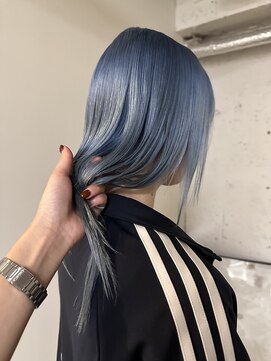 ノラ シブヤ(NORA) 【木原】ペールブルーアッシュシルバーブロンドケアブリーチ