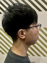 バーバーバー 千葉(BARBER-BAR)&nbsp;ツーブロックのナチュラルパーマ【千葉駅徒歩3分】