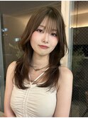 小顔レイヤー透明感カラーkchiara天神新名敬子