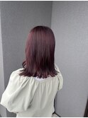 ブリーチなしピンクブラウン