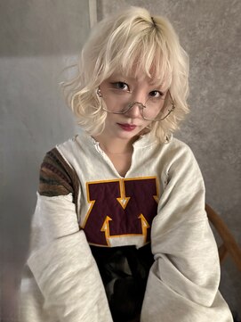 クペウ アエレ(cope'u aele) ボブ/ダブルカラー/ケアブリーチ/ブロンド/梅田/大阪