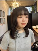 顔周りレイヤースタイル/ワンカール