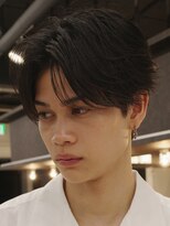 アンサー 渋谷(ANSWER)&nbsp;センターパートフェザーパーマ毛流れナチュラル縮毛矯正渋谷原宿