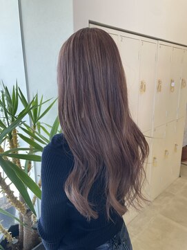 サラ ビューティー サイト 古賀店(SARA Beauty Sight) 【ダブルカラー】ブリーチ/ゆるふわミディアム/ピンクブラウン