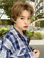 ギークス(GEEKS) 【GEEKS渋谷】レイヤーショート/ヘーゼルブラウン/小顔/襟足短め