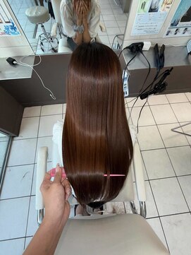 髪質改善ストレート/艶カラー