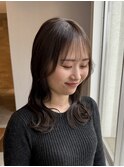 前髪シースルー愛されフェミニンロングレイヤー/20代/30代