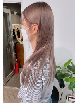  fit stand 千葉/ショートボブ/カット/パーマ/ダブルカラー/トリートメント/縮毛矯正 イメチェン/ピンクベージュ/アンブレラカラー[千葉]