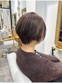 【髪質改善】ショートヘア/ラベンダーベージュ/20代30代40代