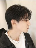 men's/顔周り/ニュアンスパーマ/黒染め/韓国/ダウンパーマ