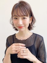 トゥーナ 表参道(tona)&nbsp;ミディアムレイヤー、外ハネボブ、グレージュ、脱白髪染め☆
