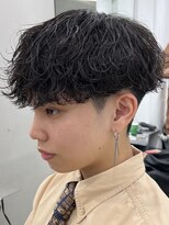 ノードオム 栄(NODE HOMME) シャドウパーマ波巻きスパイラルパーマウルフパーマ名古屋駅栄駅