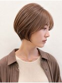 ハッシュカット/グレージュ/デザインカラー/横浜西口