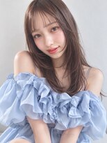 フィーリーカラー 大阪梅田店(feery color) ベージュインナーカラーショートボブレイヤーミディアム前髪